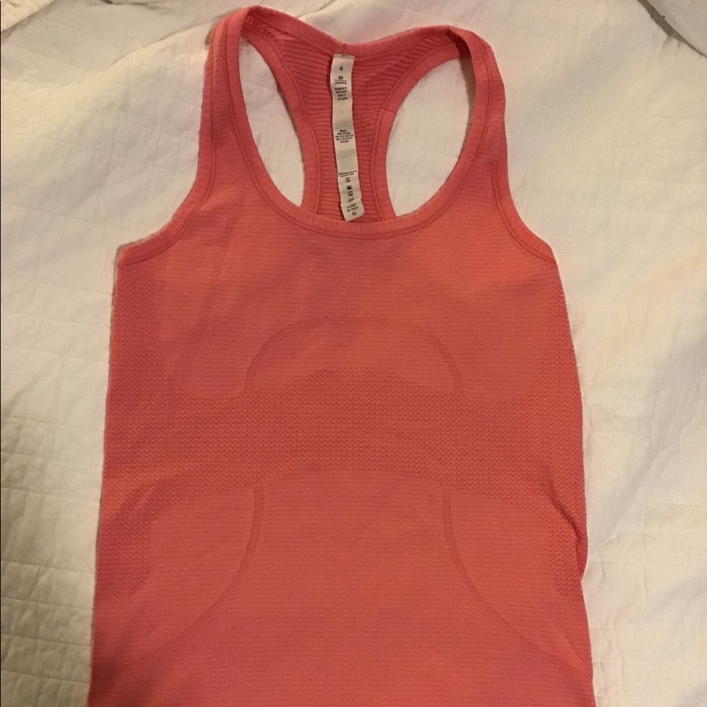 Neon pink Lululemon Tank